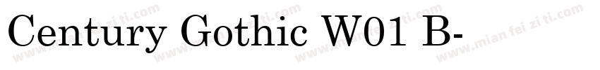 Century Gothic W01 B字体转换